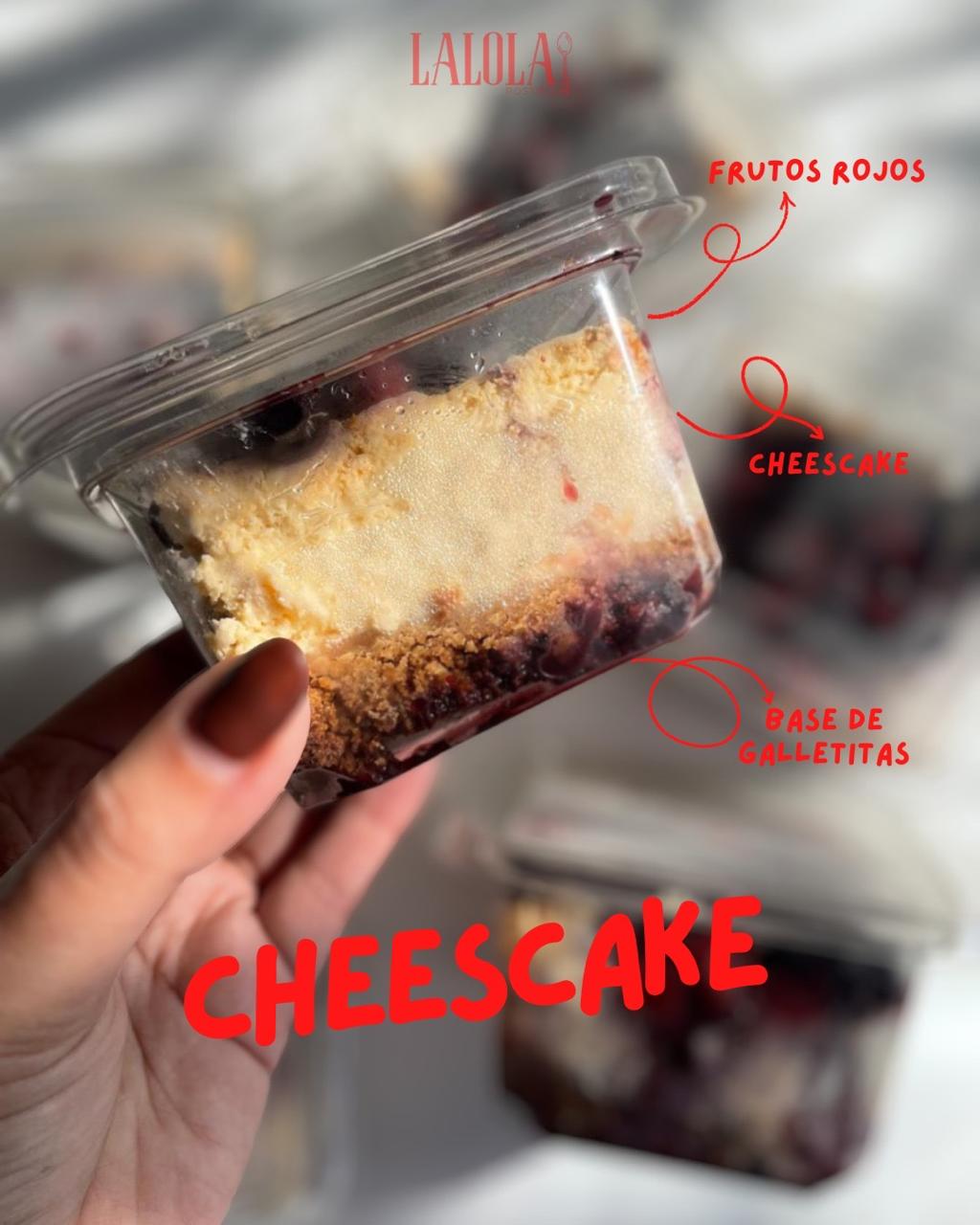 Cheescake con frutos rojos